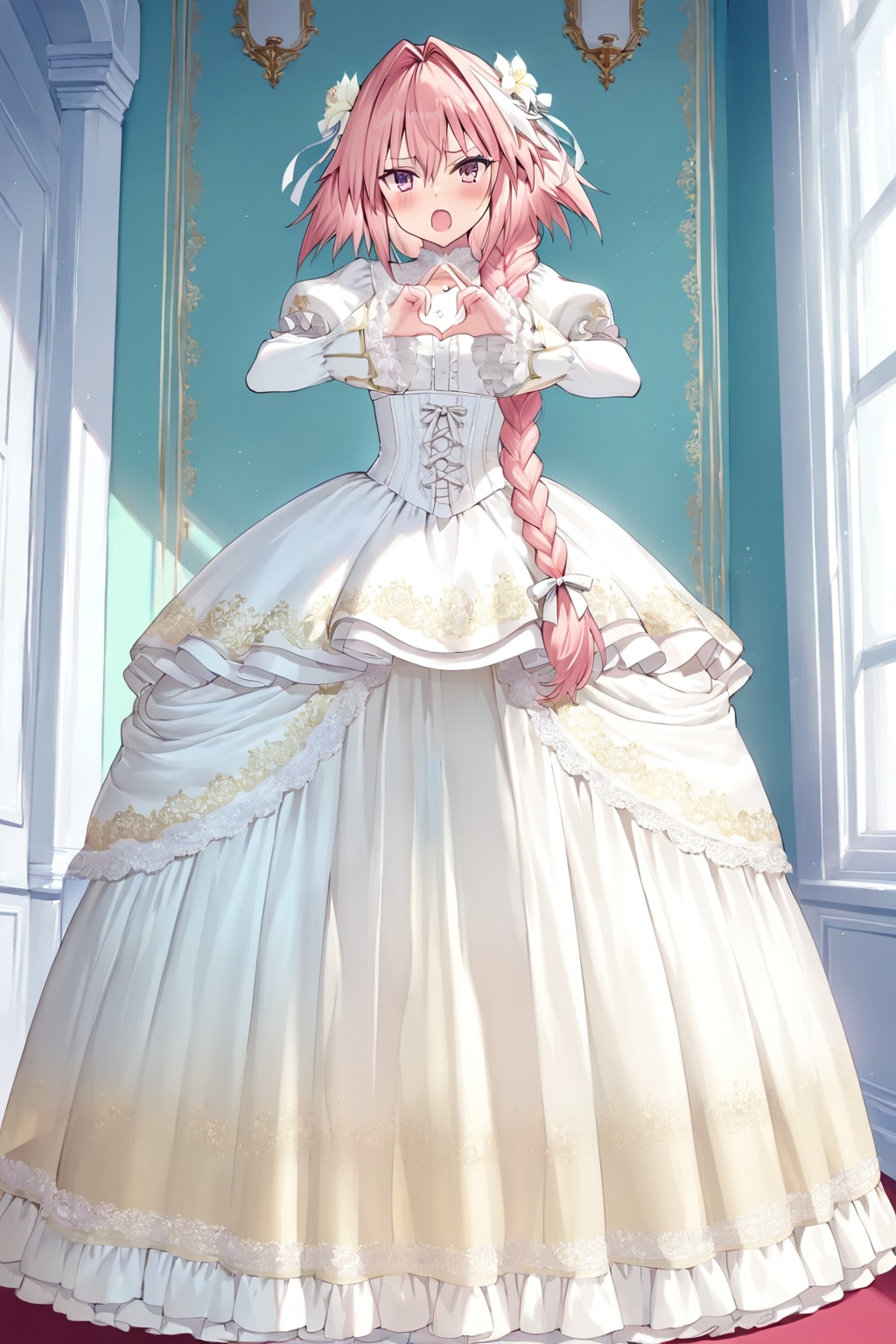 I made a better looking Astolfo in a wedding dress