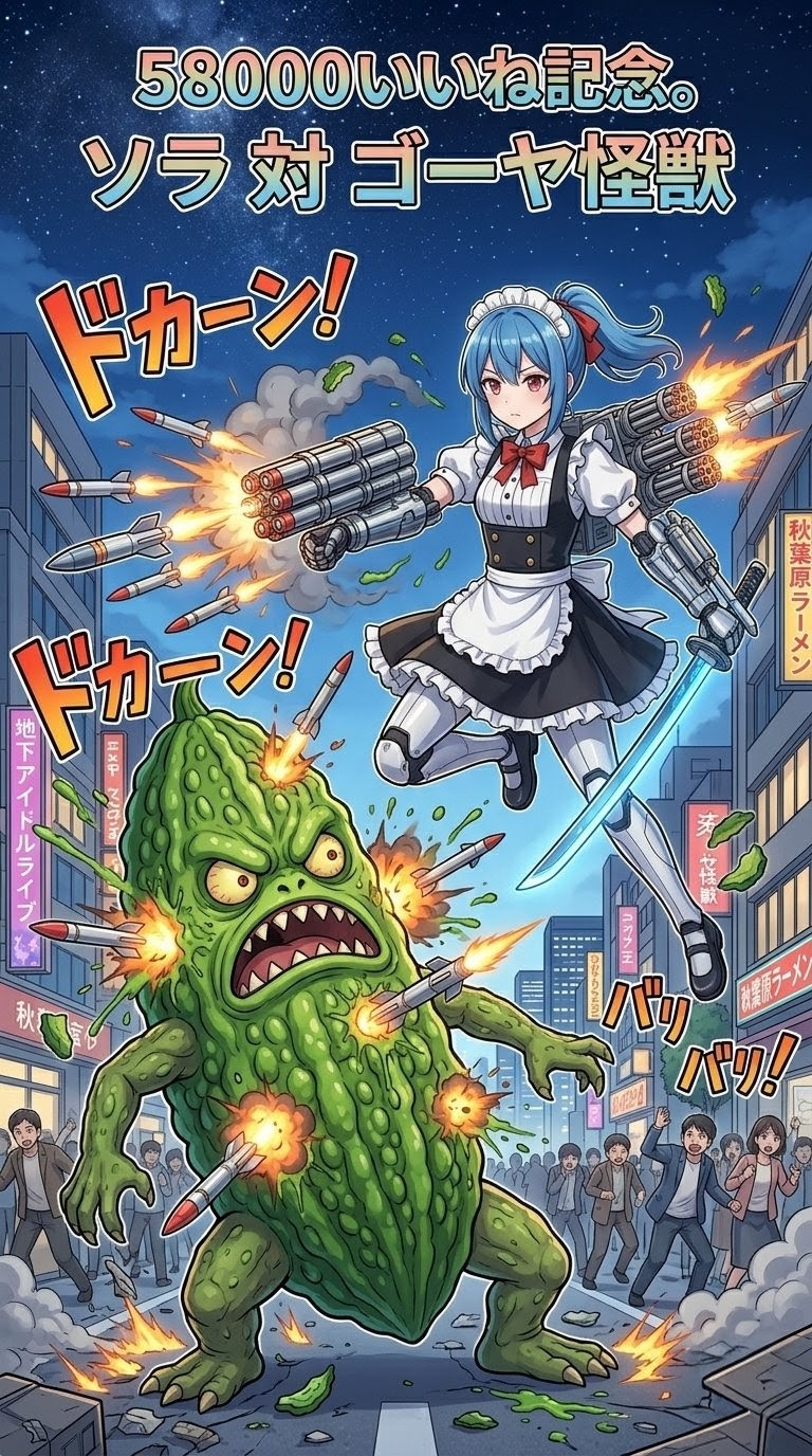 【累計58000いいね記念】ソラの1日とキャラシート