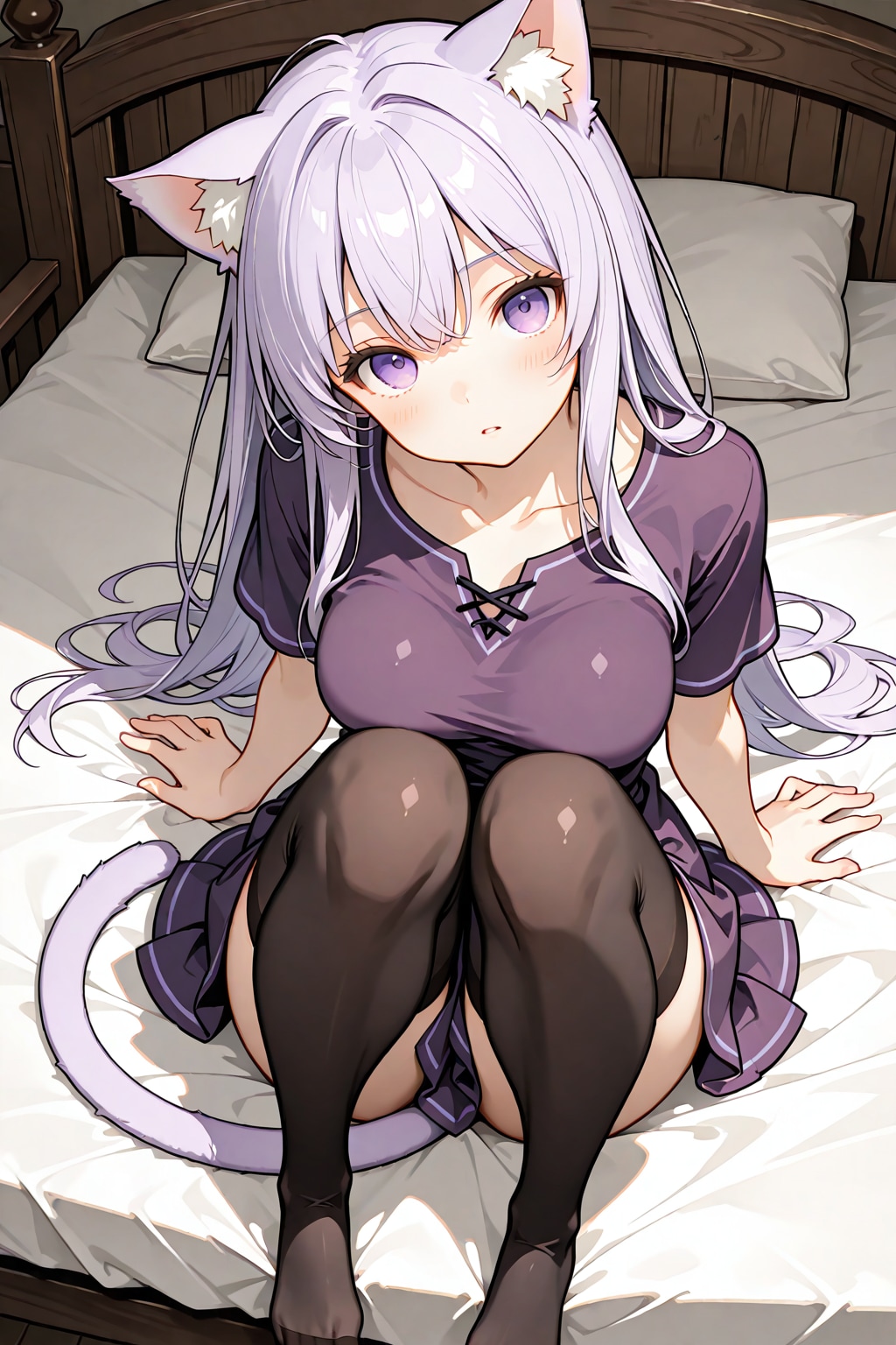宿屋にて。『休憩･･･しよ･･･？』シオン（猫獣人）
