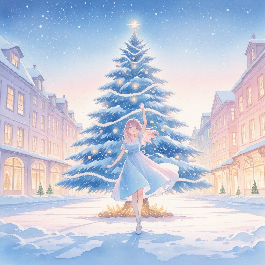 クリスマスの夜のダンス