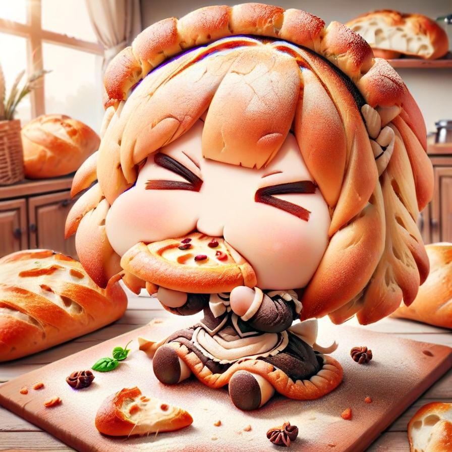 🌾粉の気持ちを知りたい系メイドちゃん、おピッツァメイドパンになる🍞