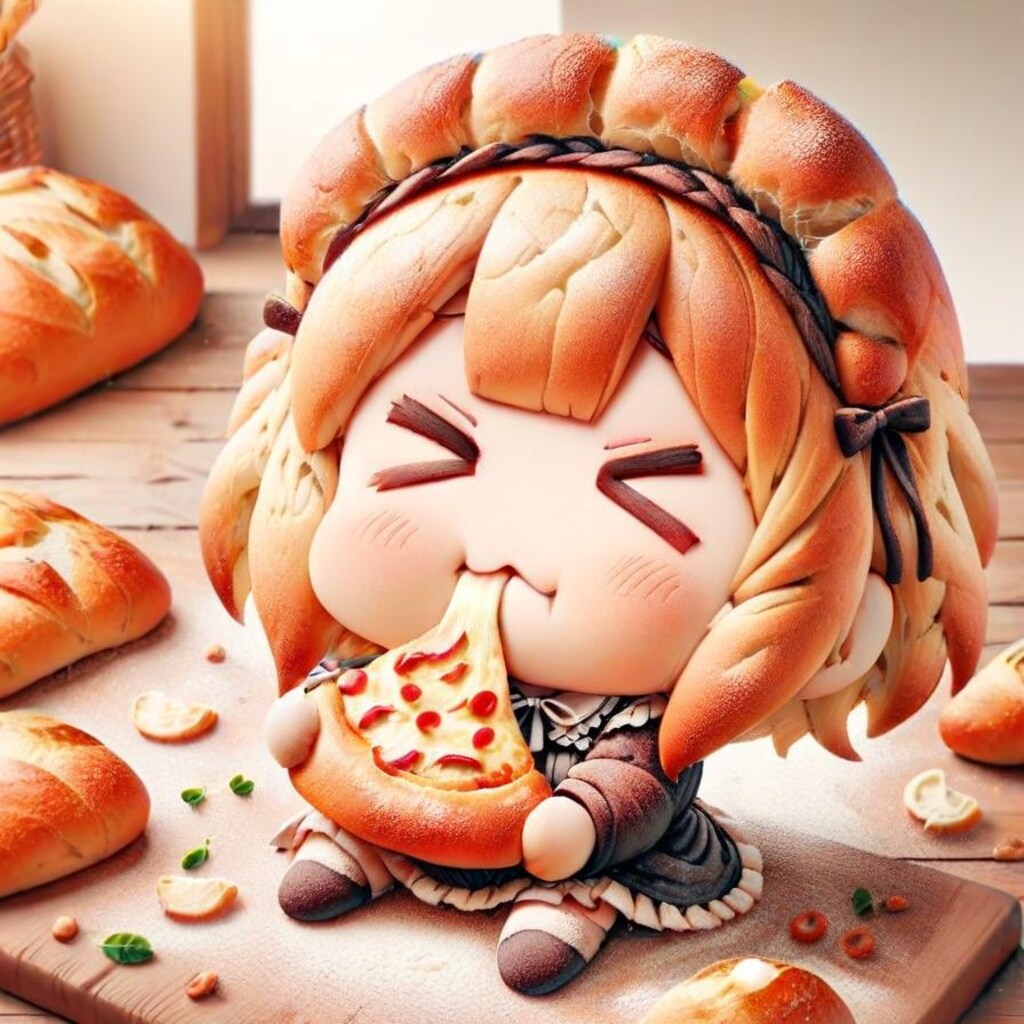🌾粉の気持ちを知りたい系メイドちゃん、おピッツァメイドパンになる🍞