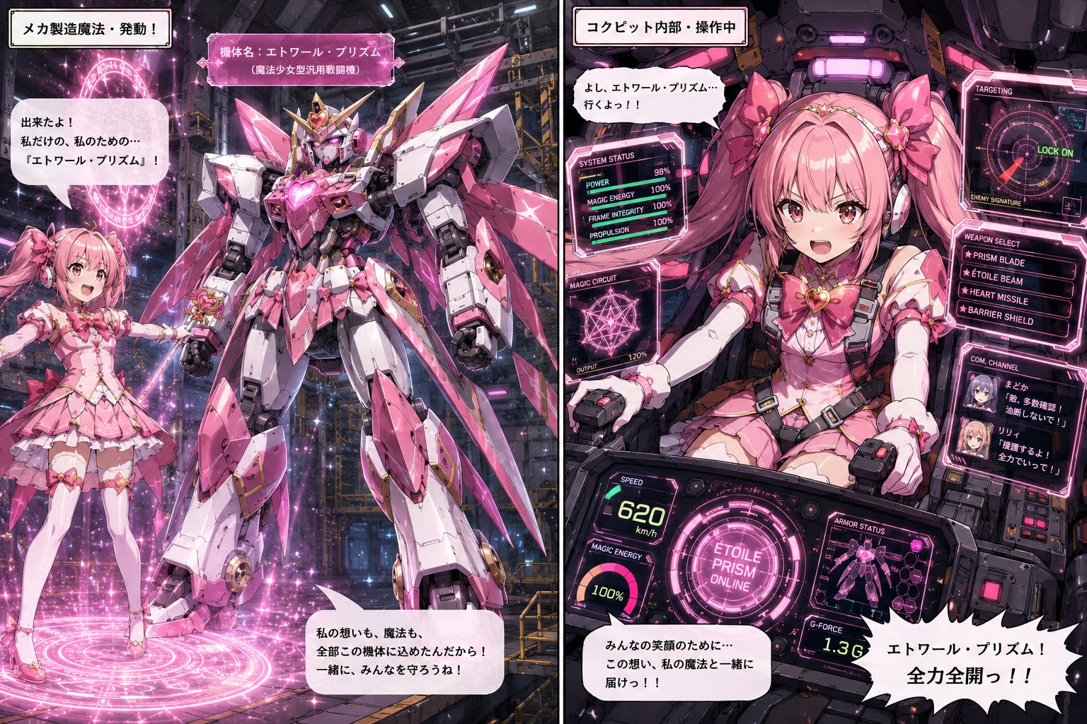 魔法少女の搭乗型ロボット