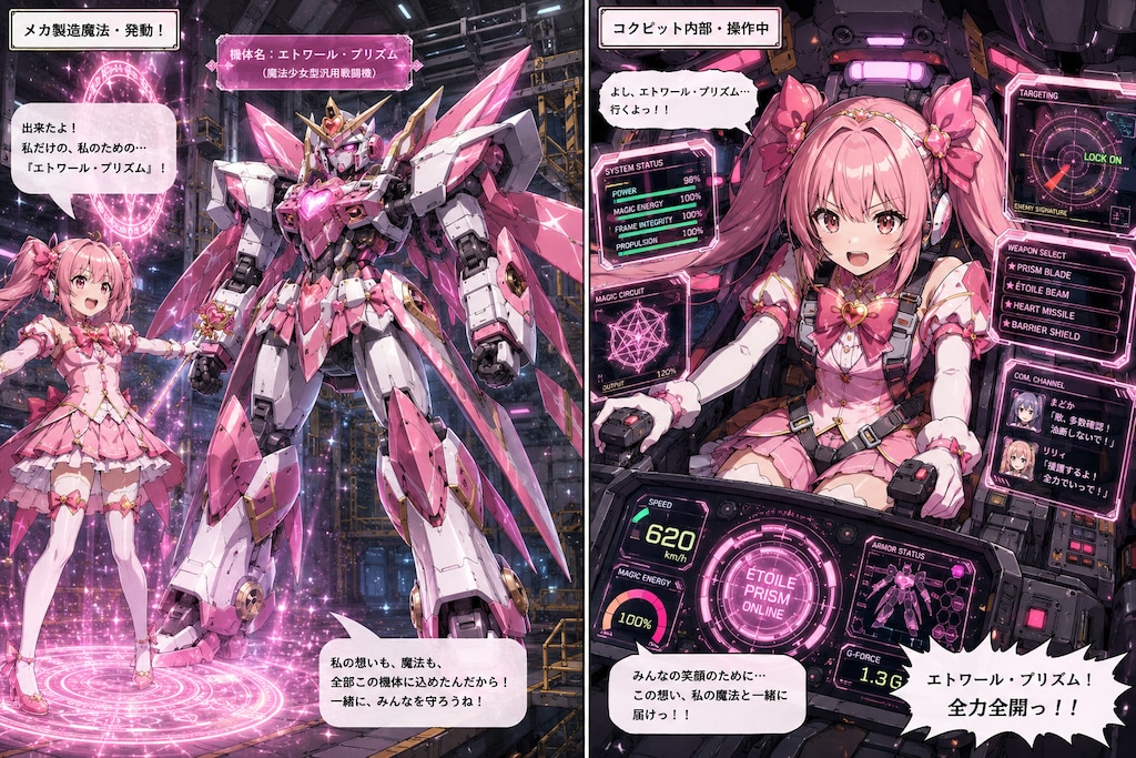 魔法少女の搭乗型ロボット