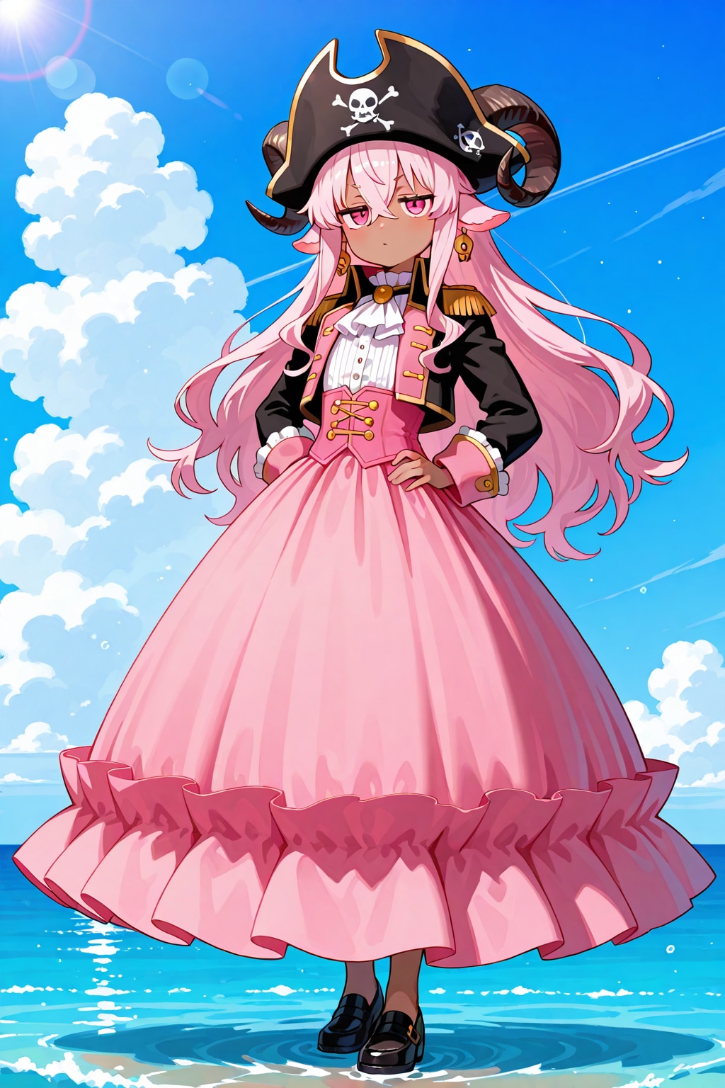 Shes now a pirate walking on water