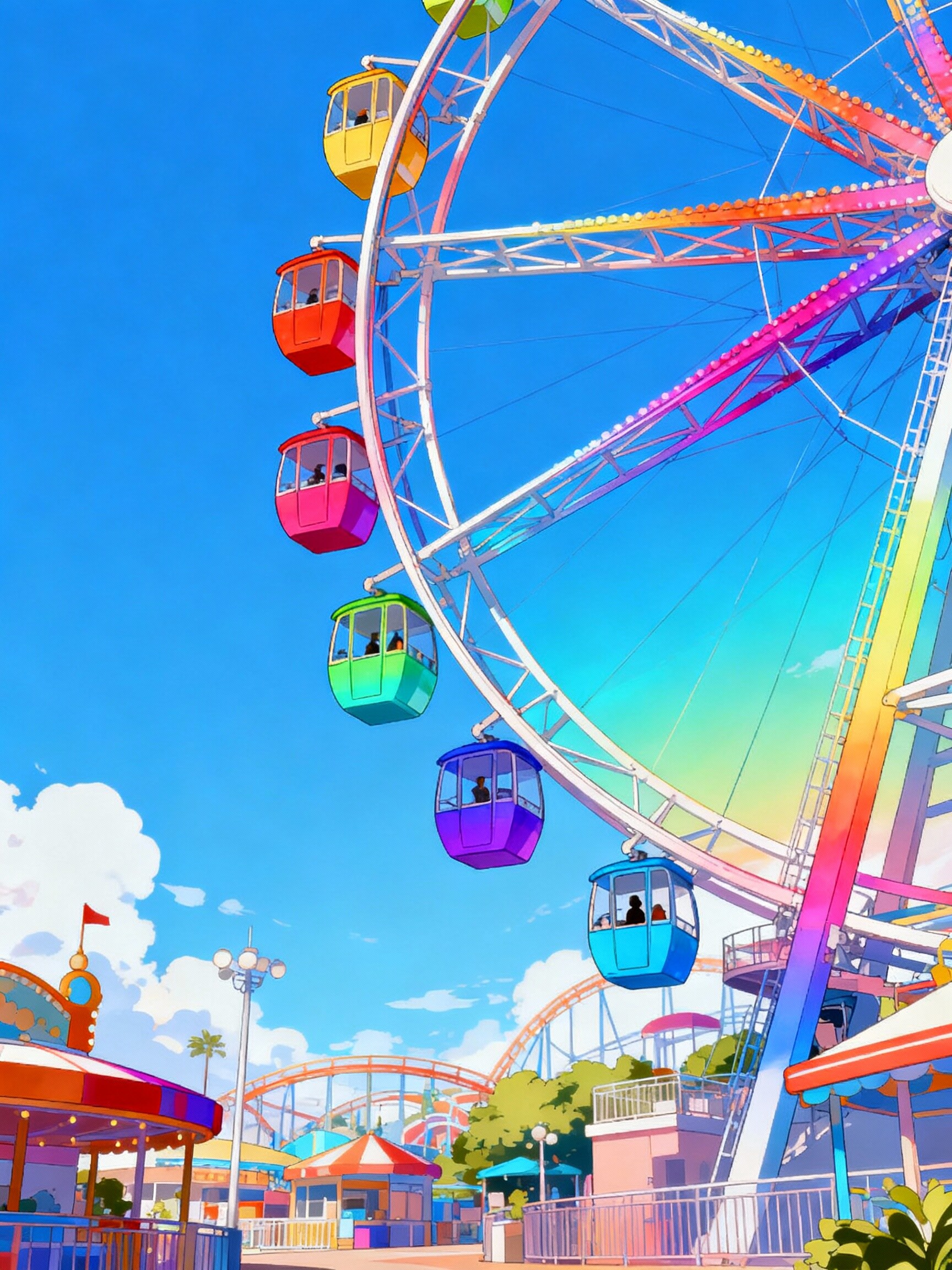 遊園地 | の人気AIイラスト・グラビア