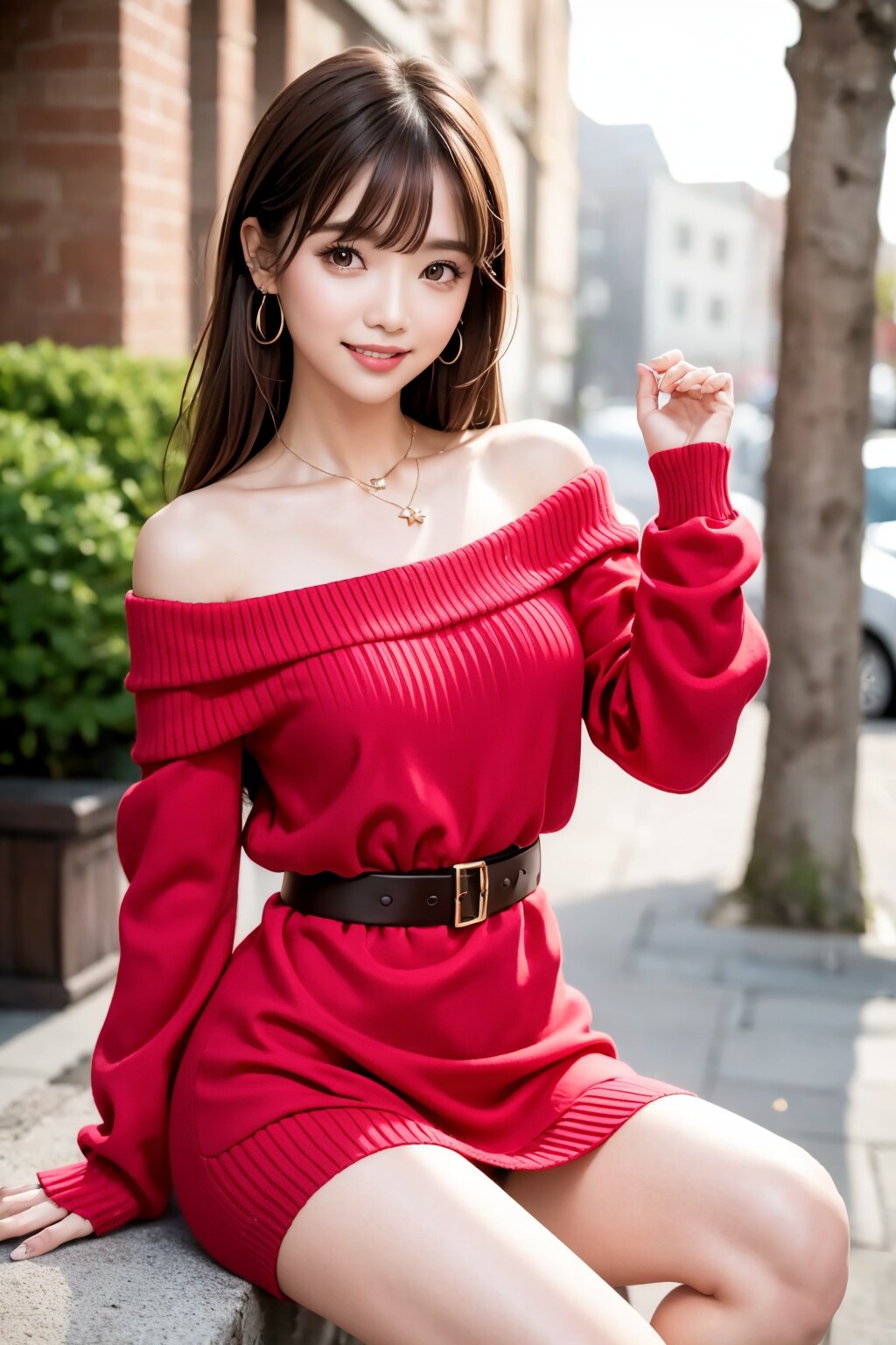 オフショルの れなちゃん