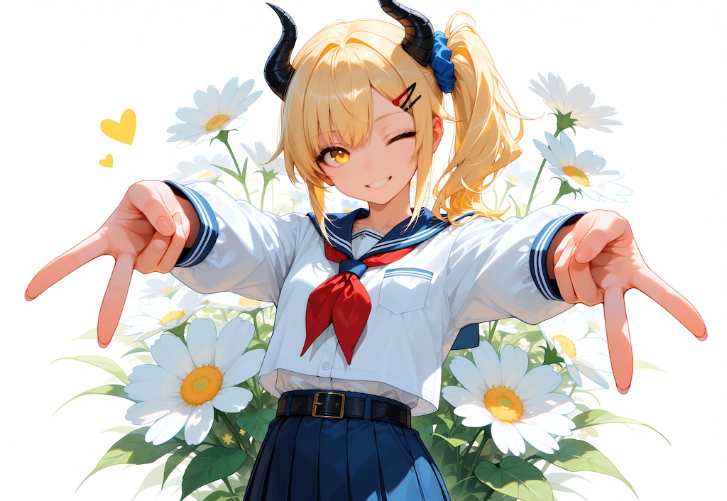 ギャルピースな女鬼高生