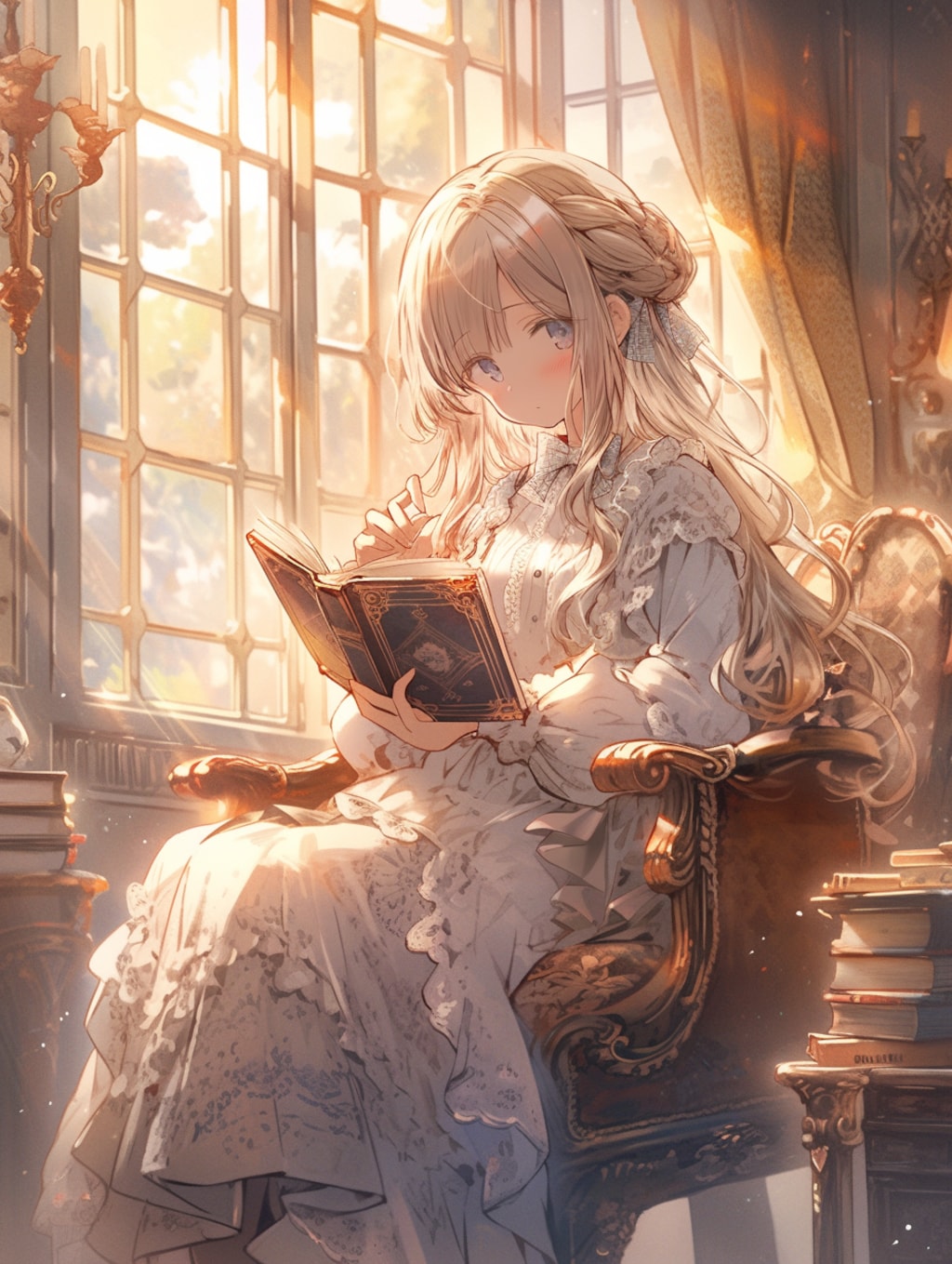 読書する女の子 reading a girl