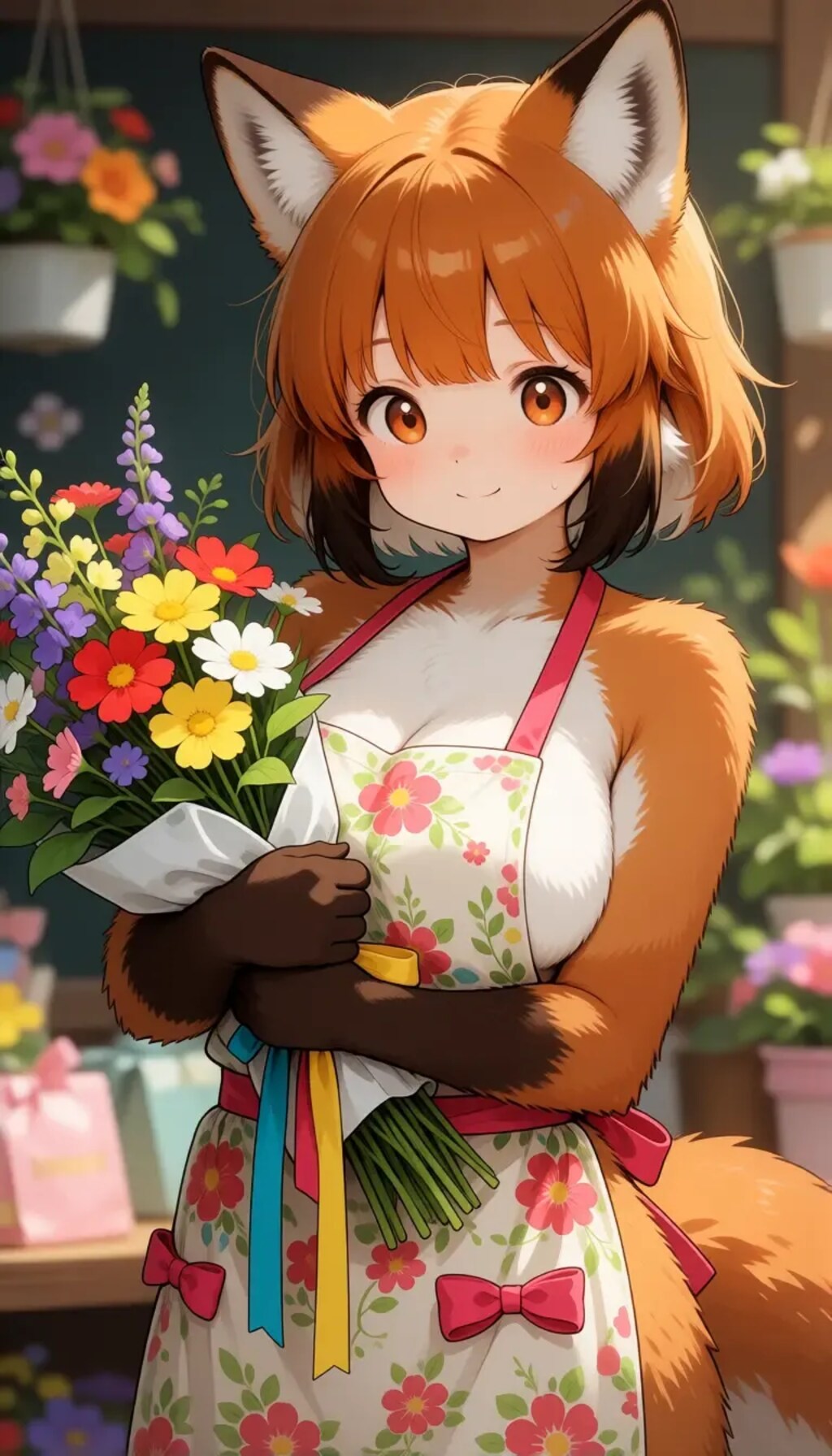 Kemono Girl Wraps Bouquet