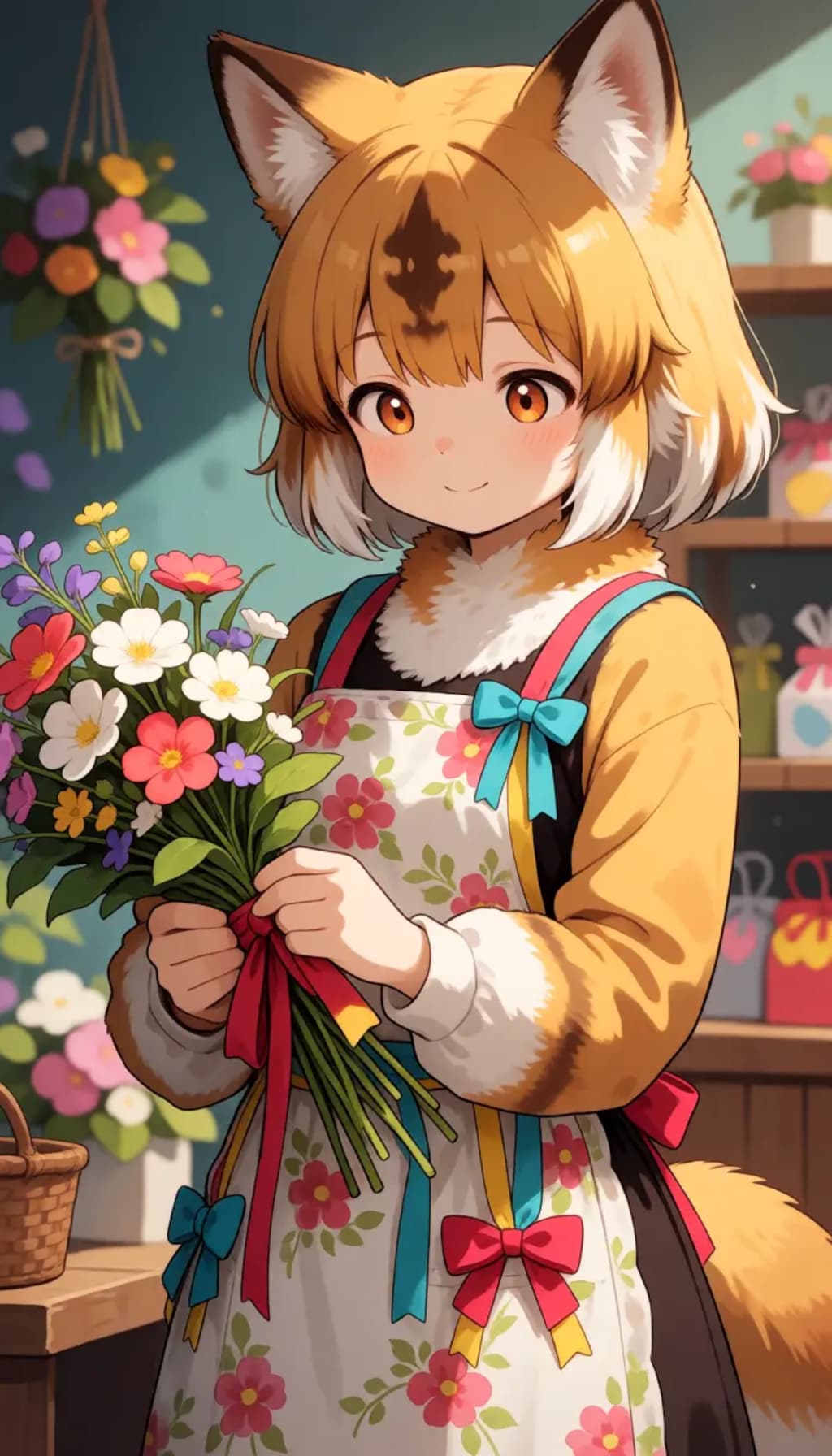 Kemono Girl Wraps Bouquet