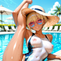 プールサイド❤ギャル❤ 2枚目
