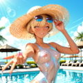 プールサイド❤ギャル❤ 3枚目