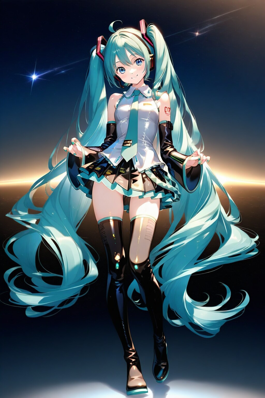 ミクと宇宙 | の人気AIイラスト・グラビア