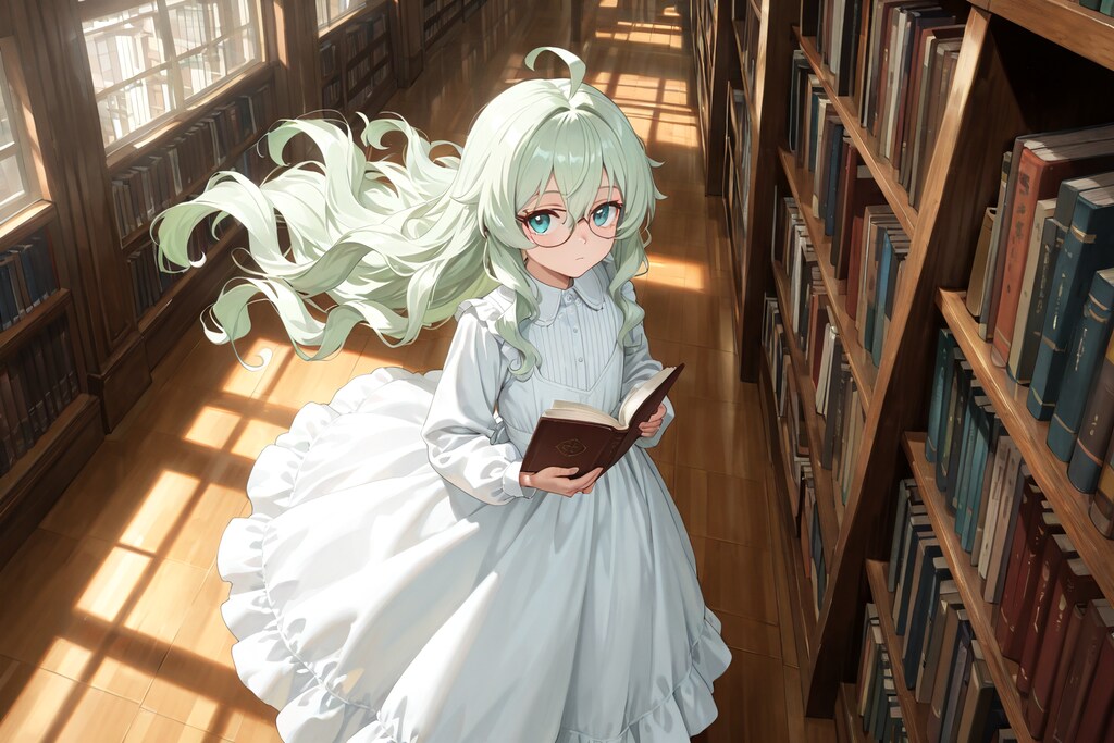 本を読む少女２