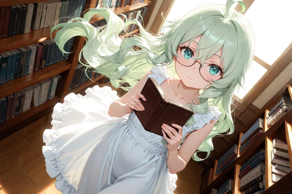 本を読む少女２