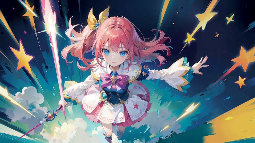 魔法少女が飛んでくる！