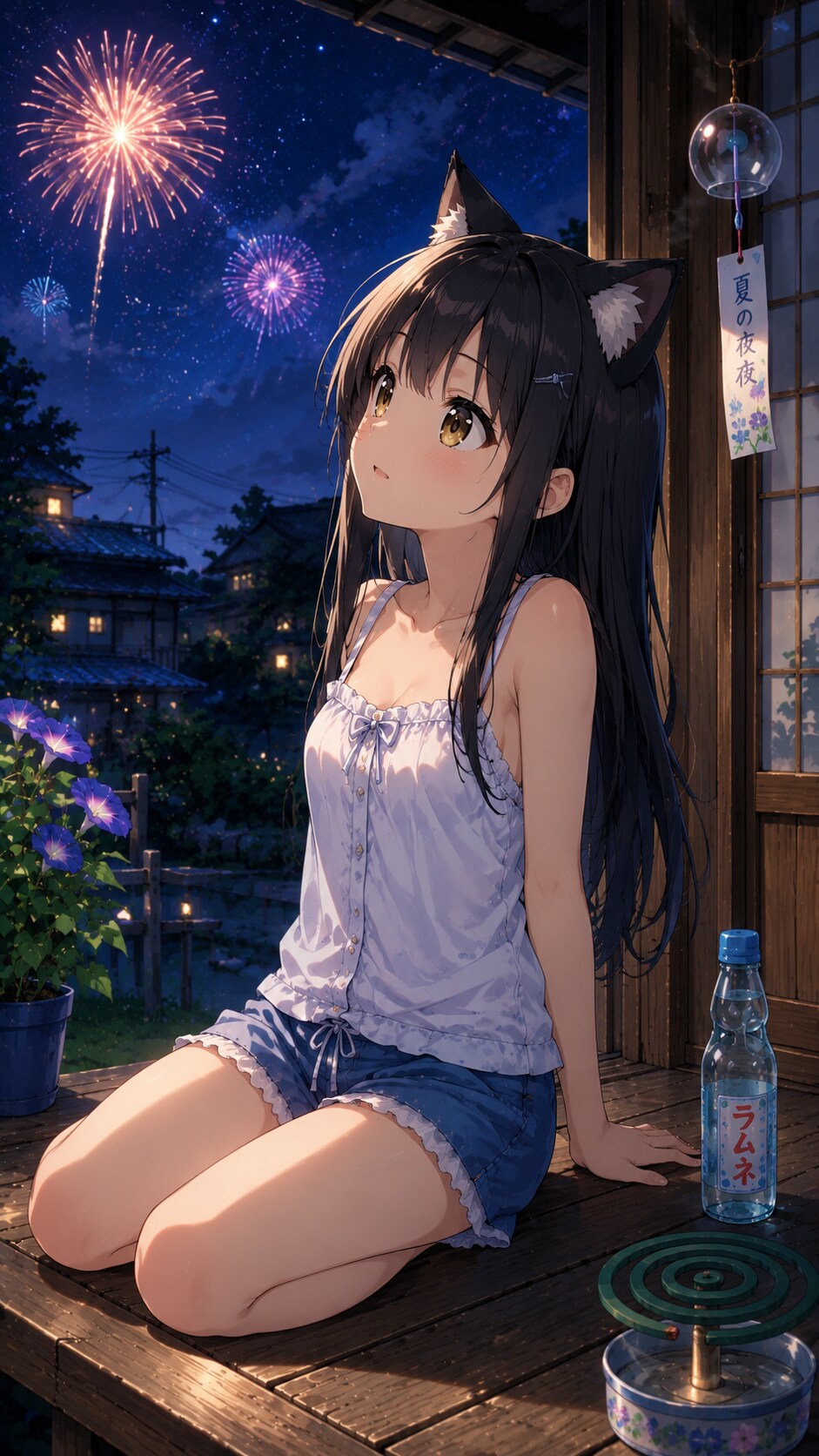 夏の夜空 | の人気AIイラスト・グラビア