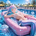 12枚）クラゲブラと人魚さん 11枚目