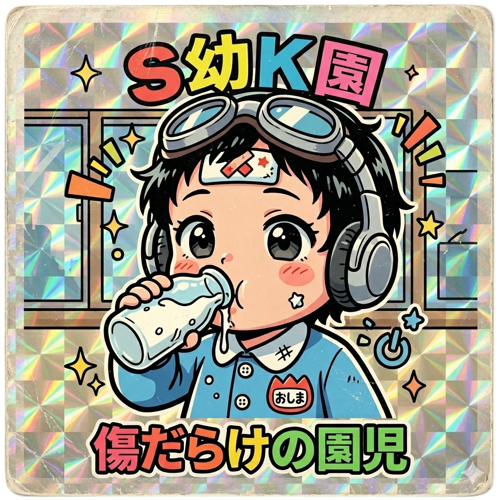 傷だらけの園児マンシール