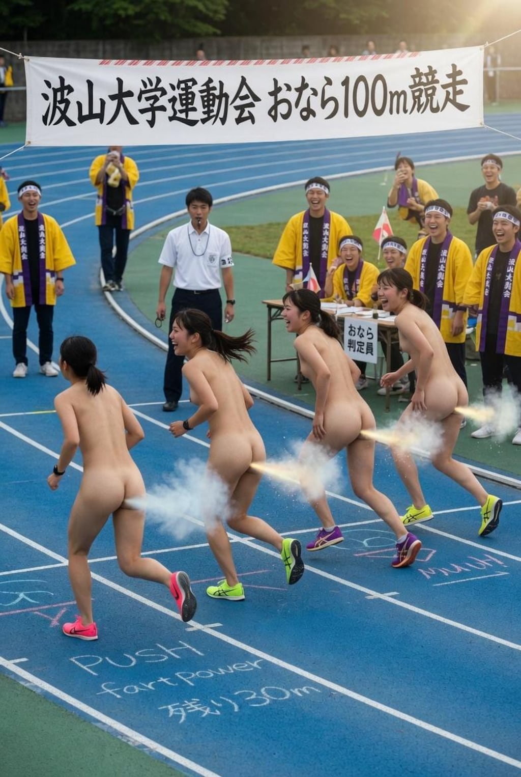 おなら100m競走