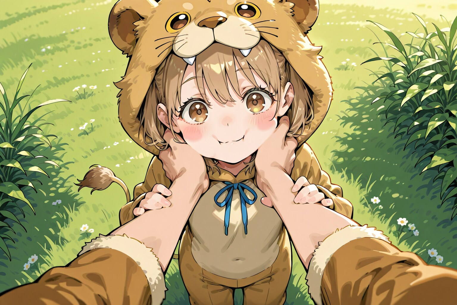 ライオンのきぐるみ（モデル: DAISY） | の人気AIイラスト・グラビア