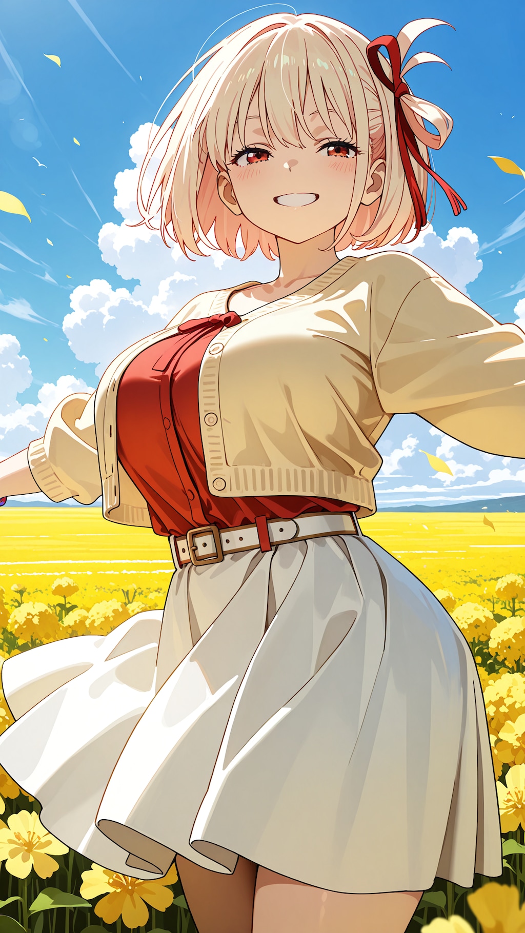 菜の花と青空