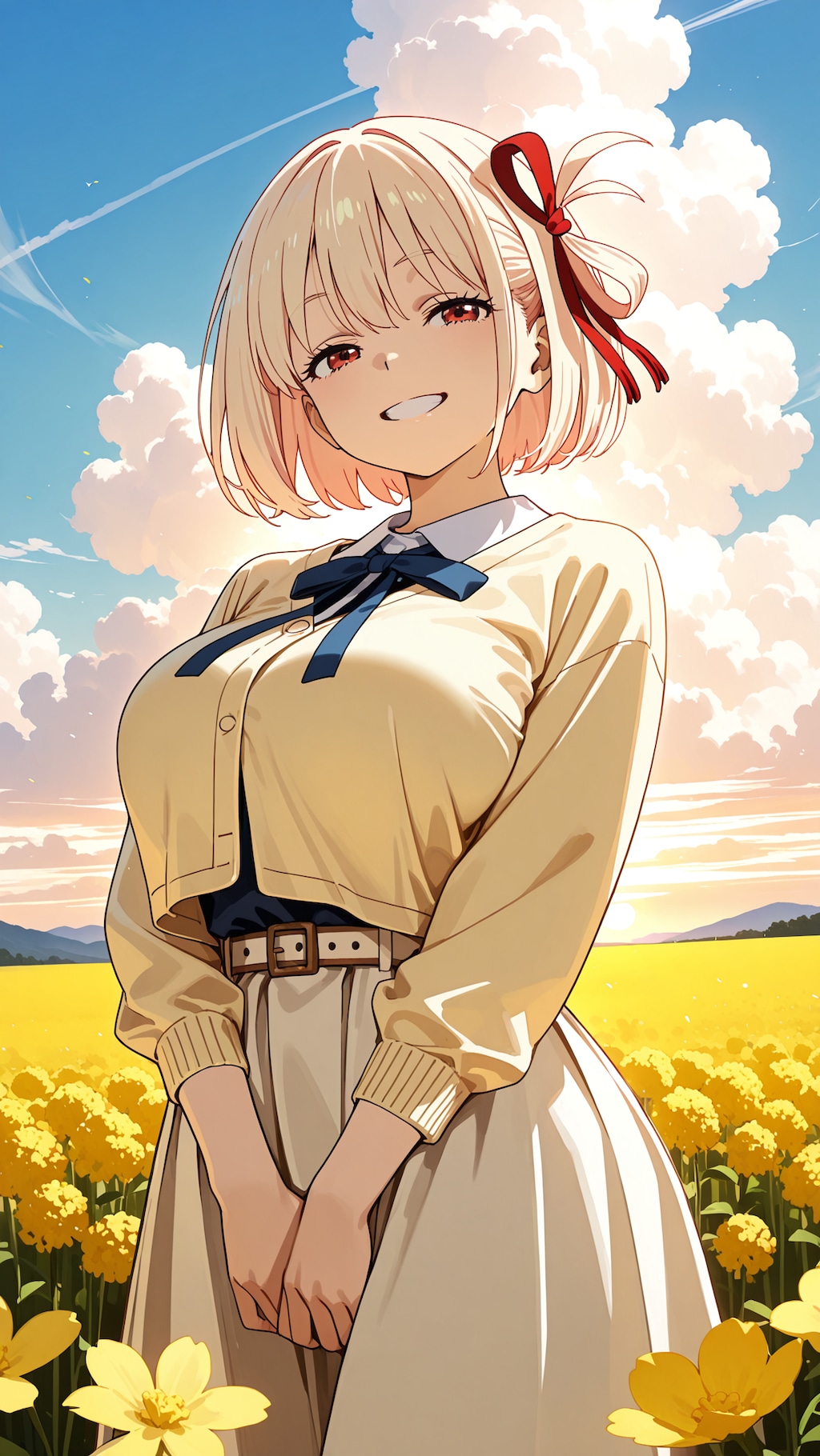菜の花と青空