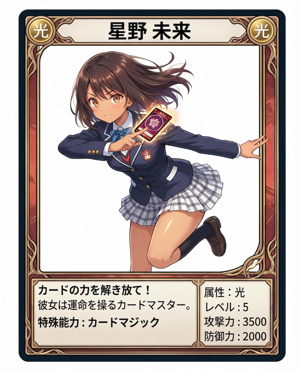 うちの子同い年組をトレカっぽくしてみた