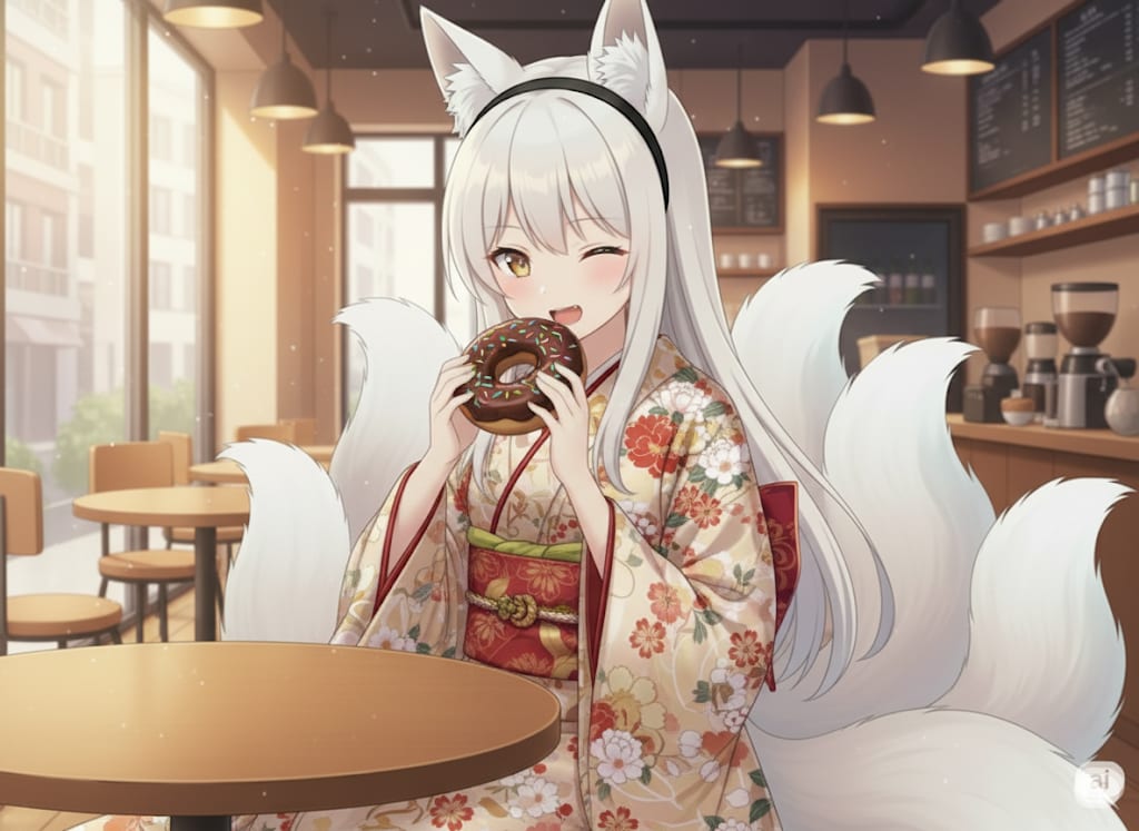 【九尾の久遠】九尾のドーナツ | の人気AIイラスト・グラビア