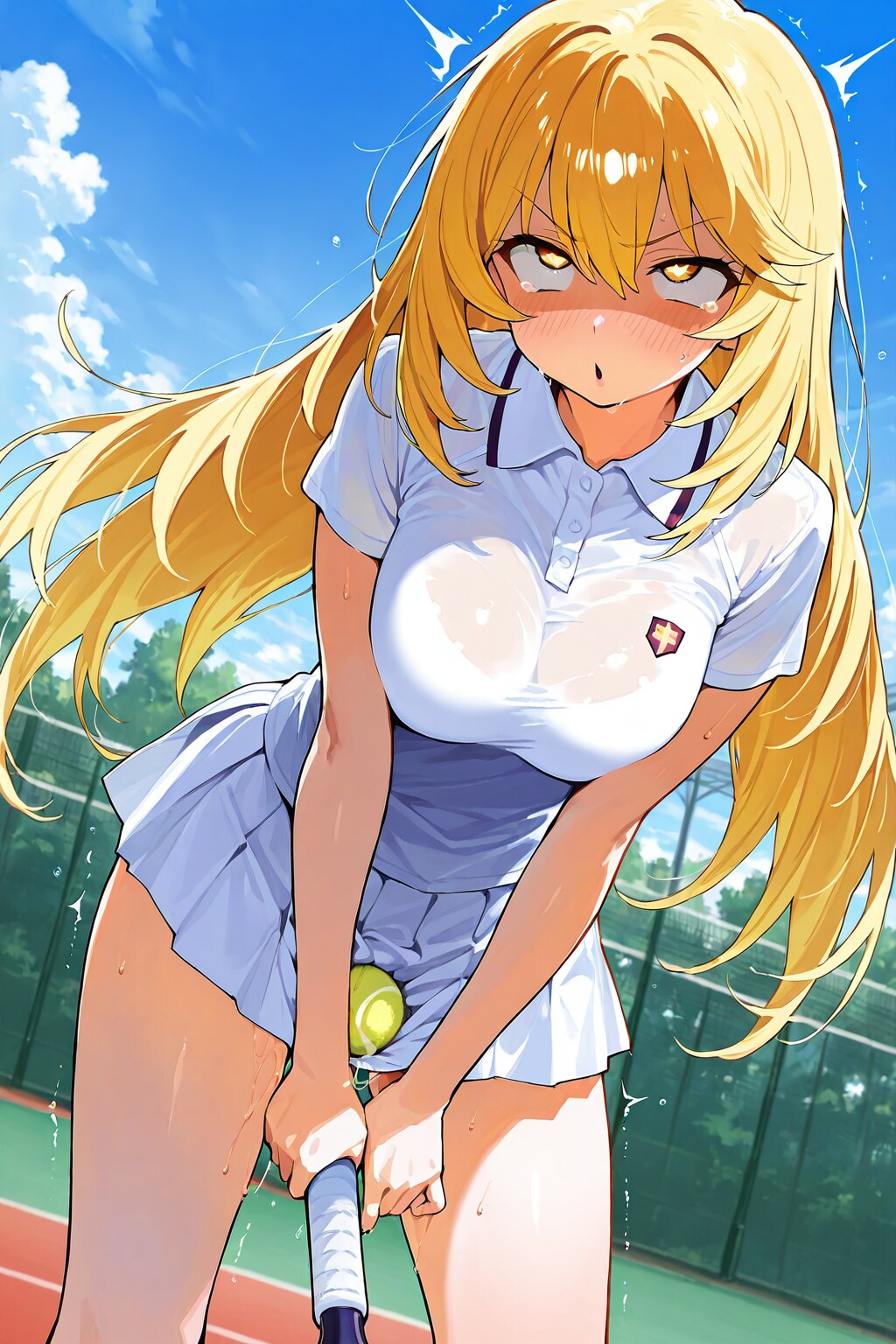 あ゛っ、お゛っ......