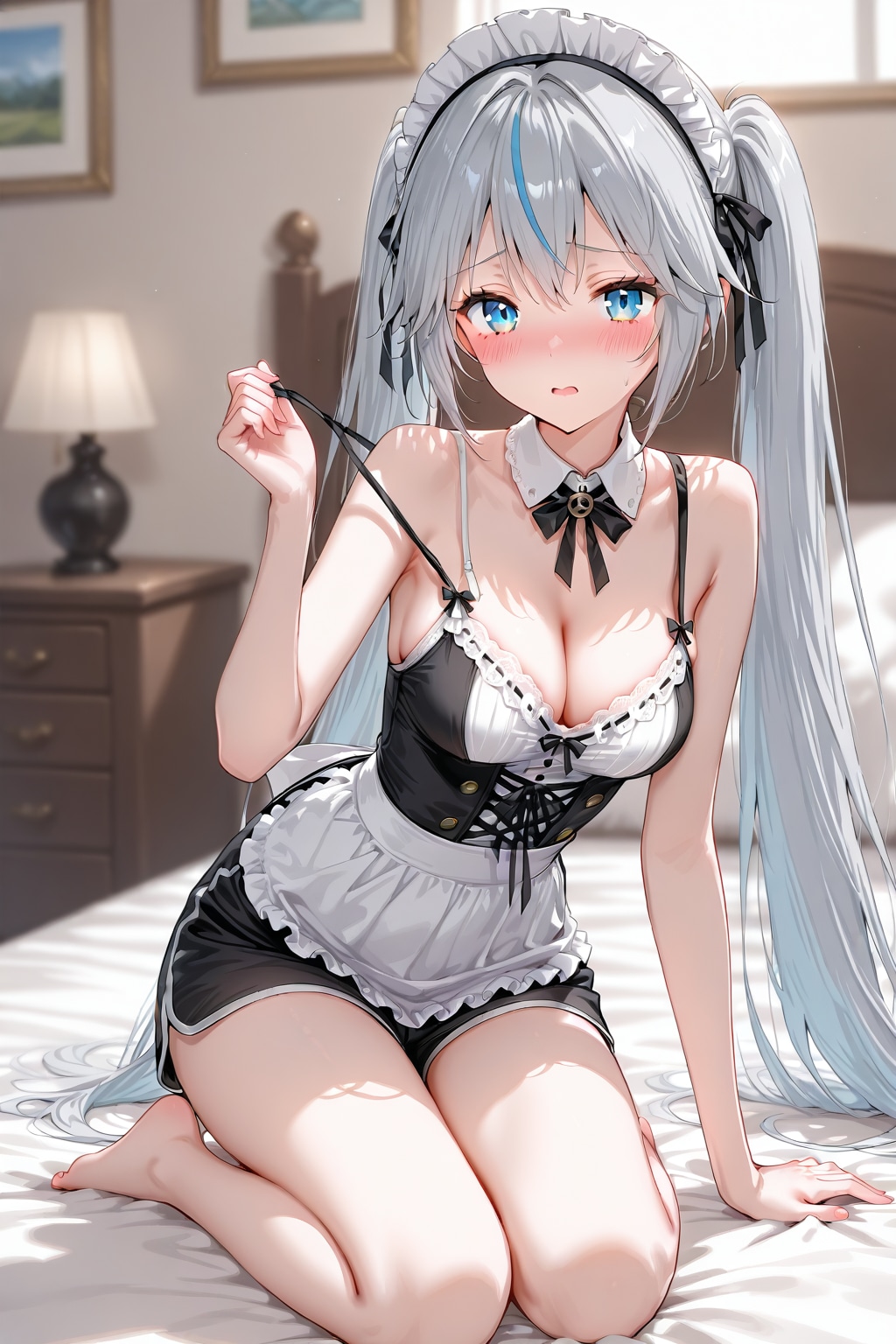 こんな格好、、、恥ずかしいです | の人気AIイラスト・グラビア