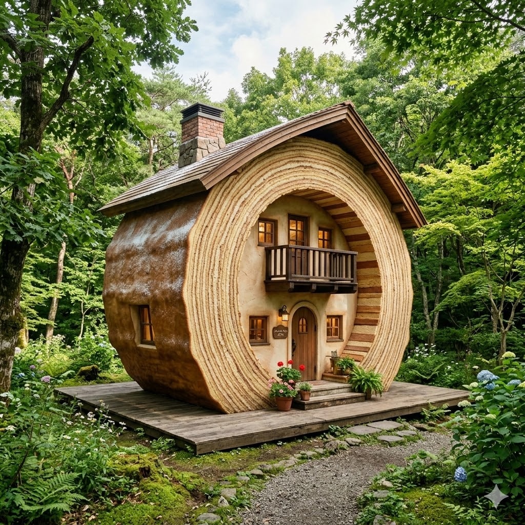 バームクーヘンの家 | の人気AIイラスト・グラビア