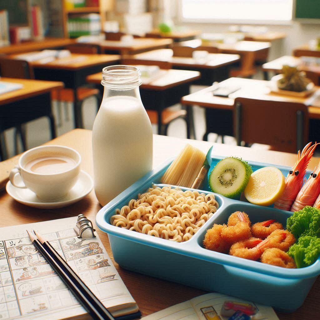 理想のseafood noodle給食
