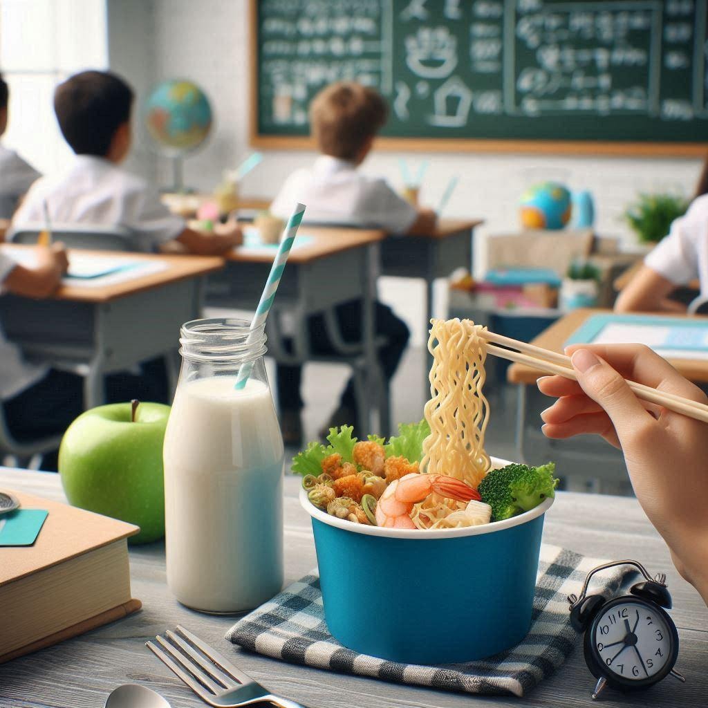 理想のseafood noodle給食