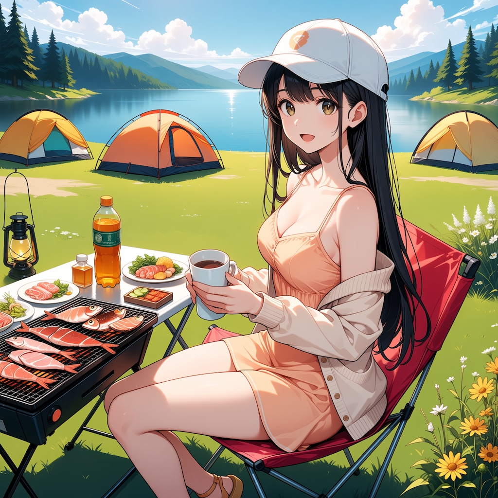 お肉、焼けましたよ、食べませんか？