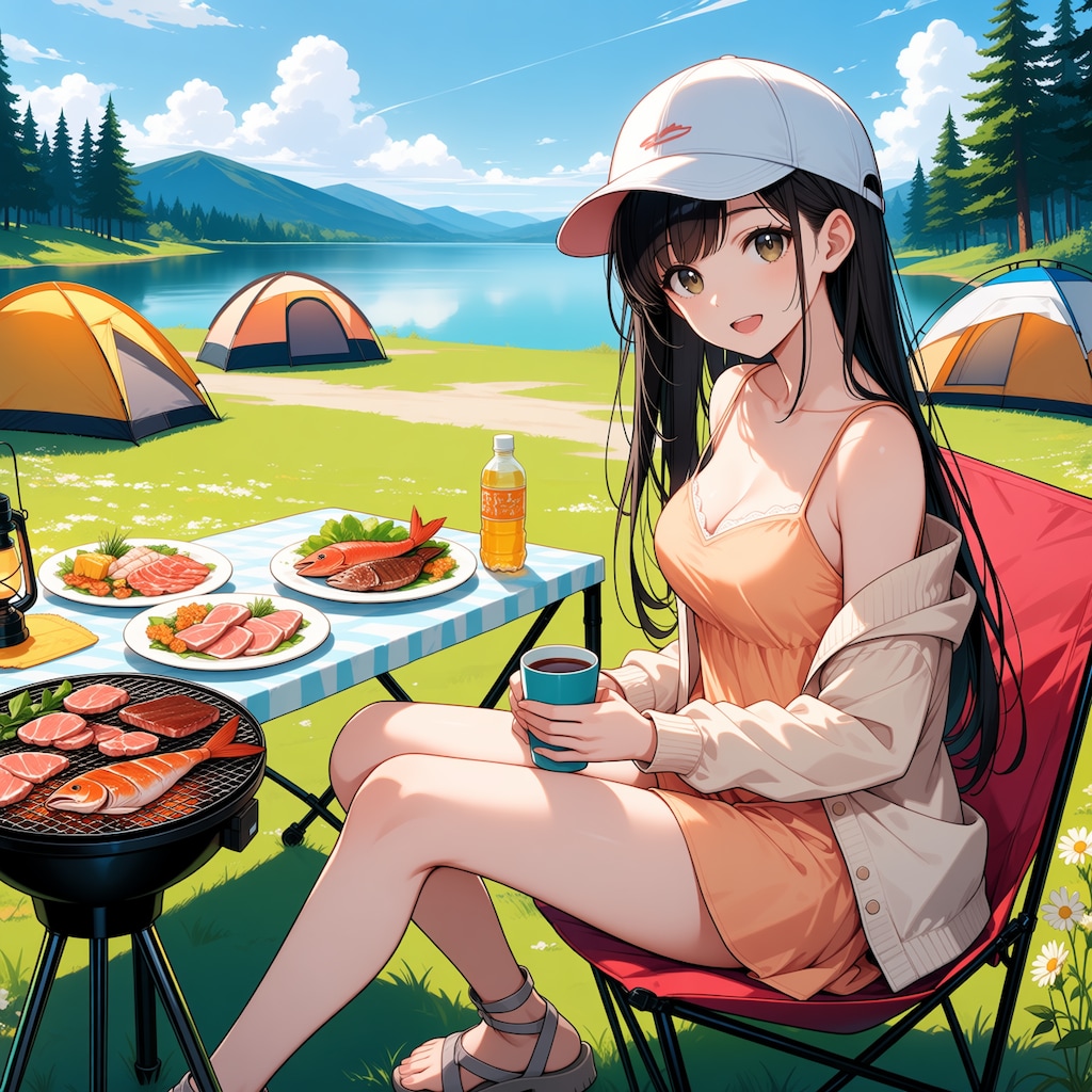 お肉、焼けましたよ、食べませんか？