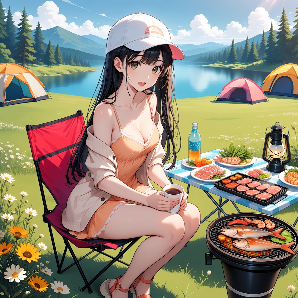 お肉、焼けましたよ、食べませんか？