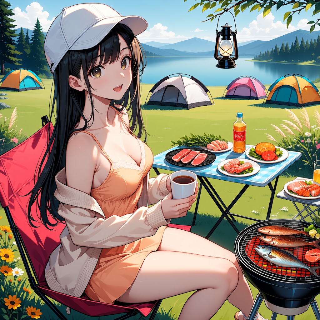 お肉、焼けましたよ、食べませんか？
