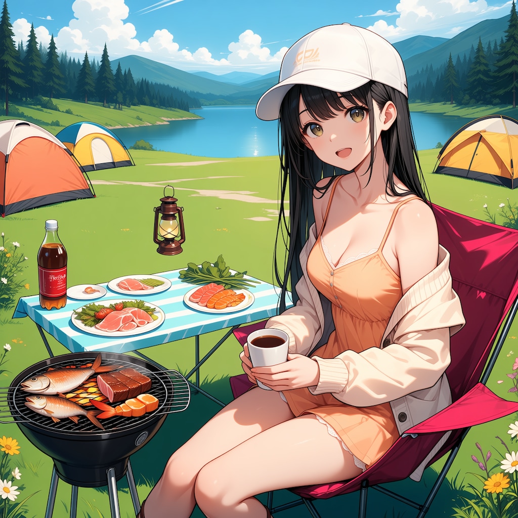 お肉、焼けましたよ、食べませんか？