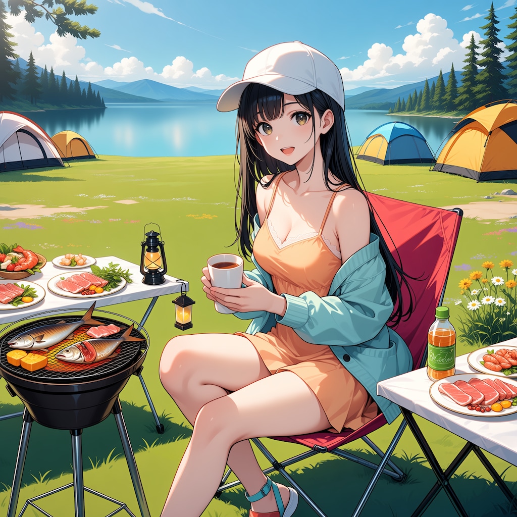 お肉、焼けましたよ、食べませんか？