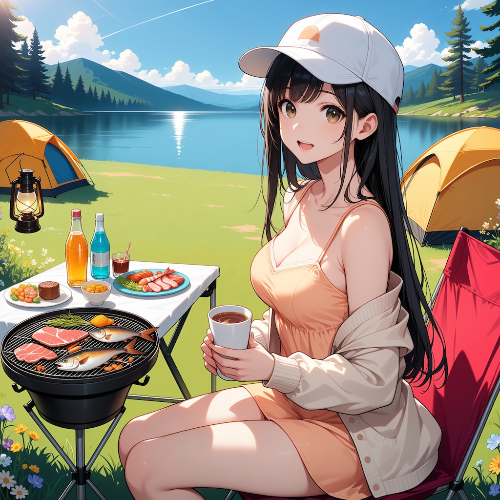 お肉、焼けましたよ、食べませんか？