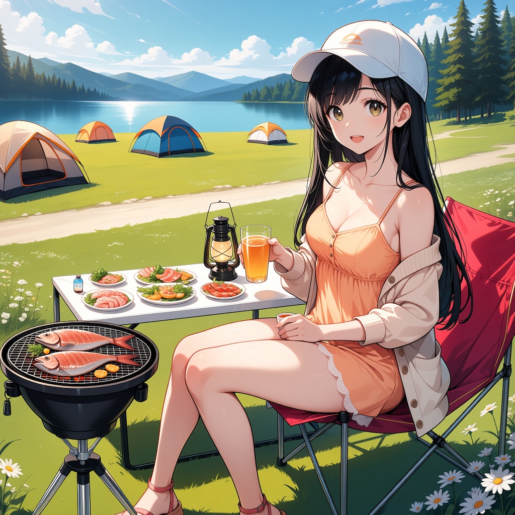 お肉、焼けましたよ、食べませんか？