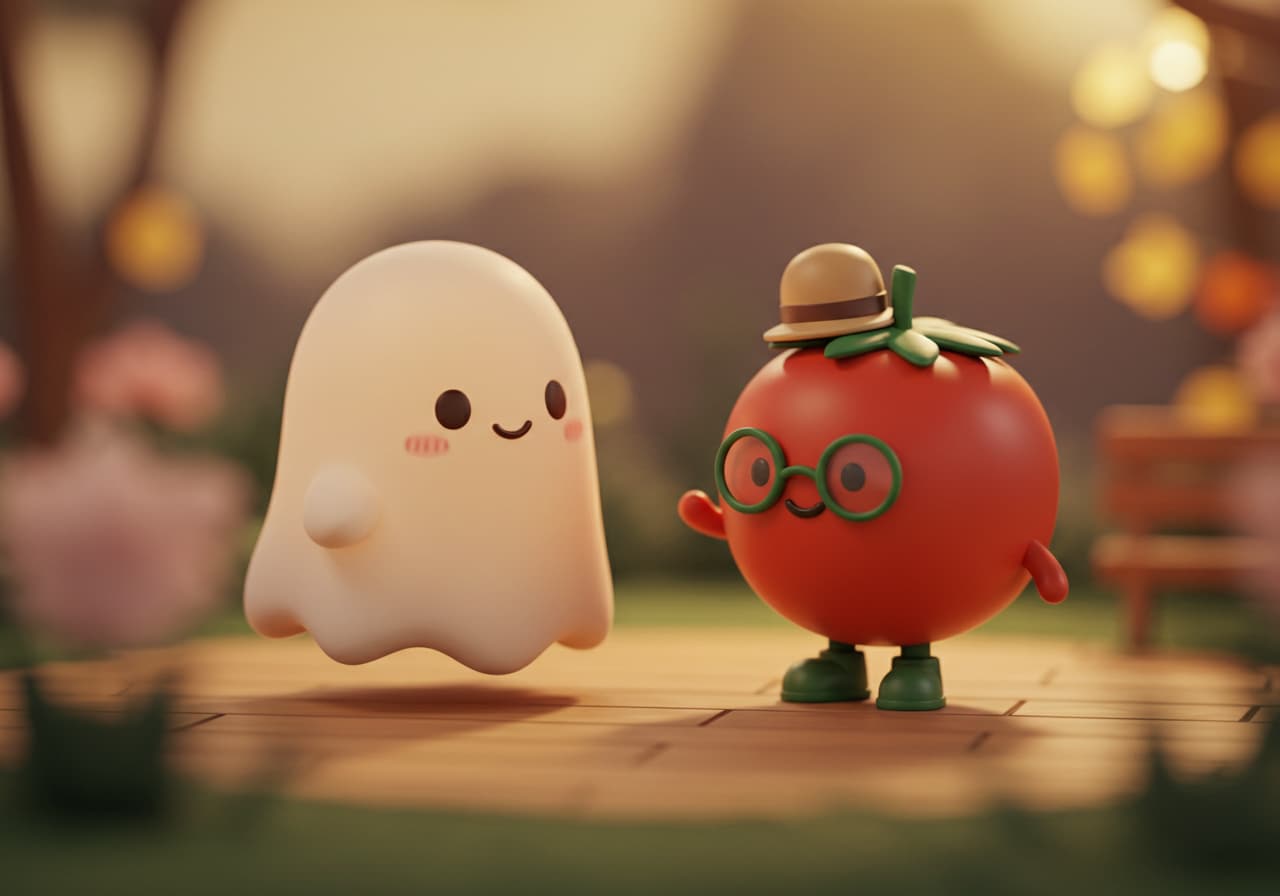 お化けさんとトマトさんの挨拶 | の人気AIイラスト・グラビア