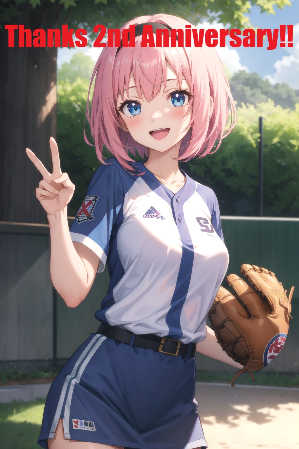 投稿活動2周年を祝う中島