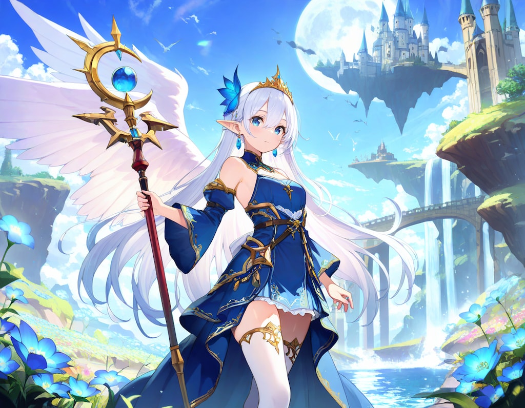 蒼翼の女王と浮遊城