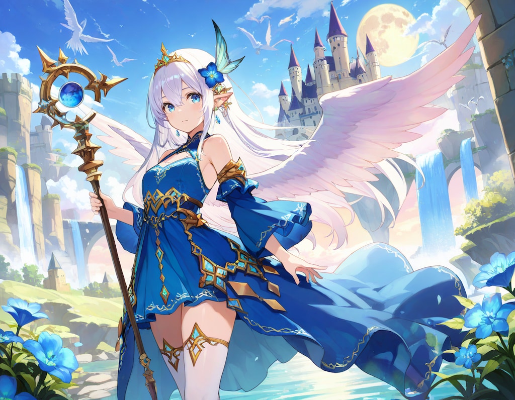 蒼翼の女王と浮遊城