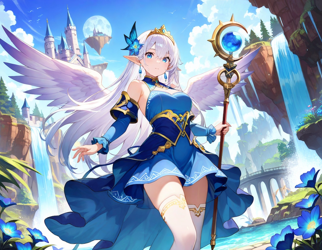 蒼翼の女王と浮遊城