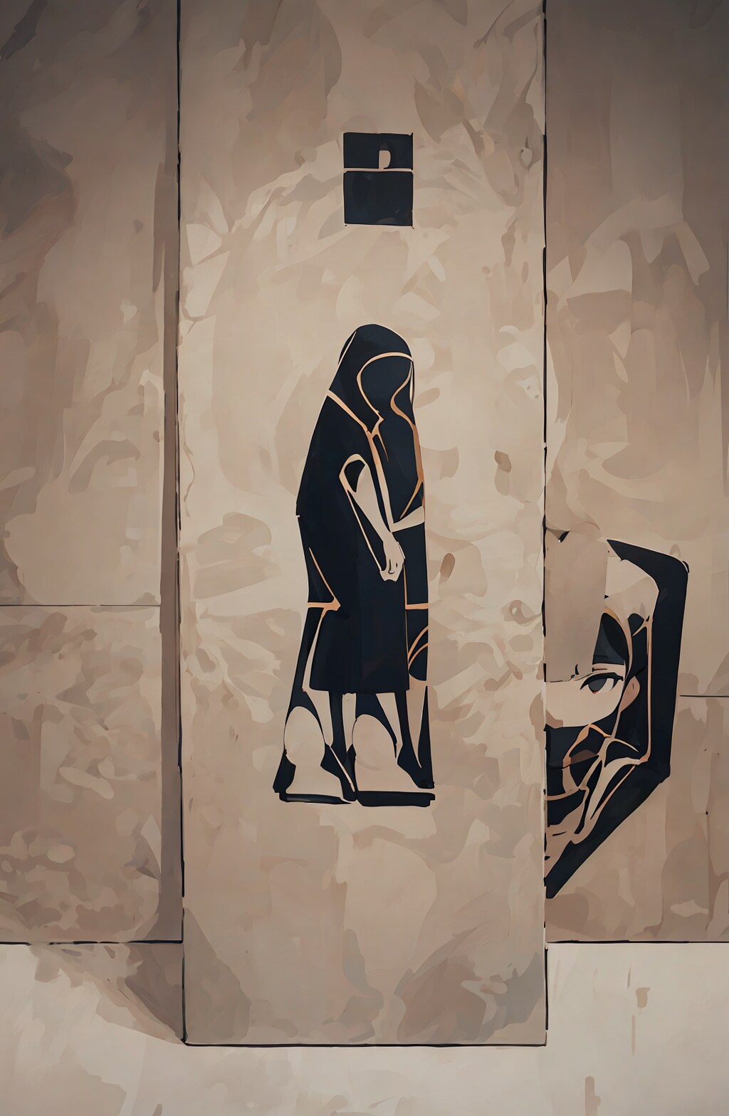 壁のおねえさん