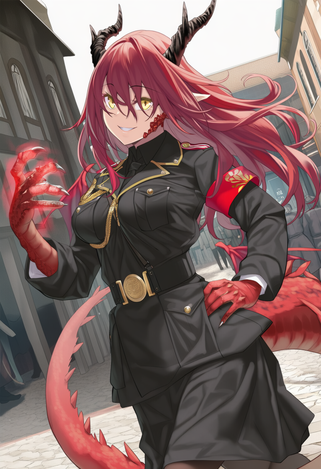 軍人ちゃんズ＆黒エルフちゃん